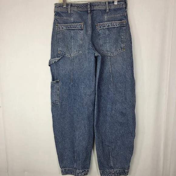 Free People We The Free Loren High Rise Carpenter Barrel Jeans - 27 - Picture 5 of 11